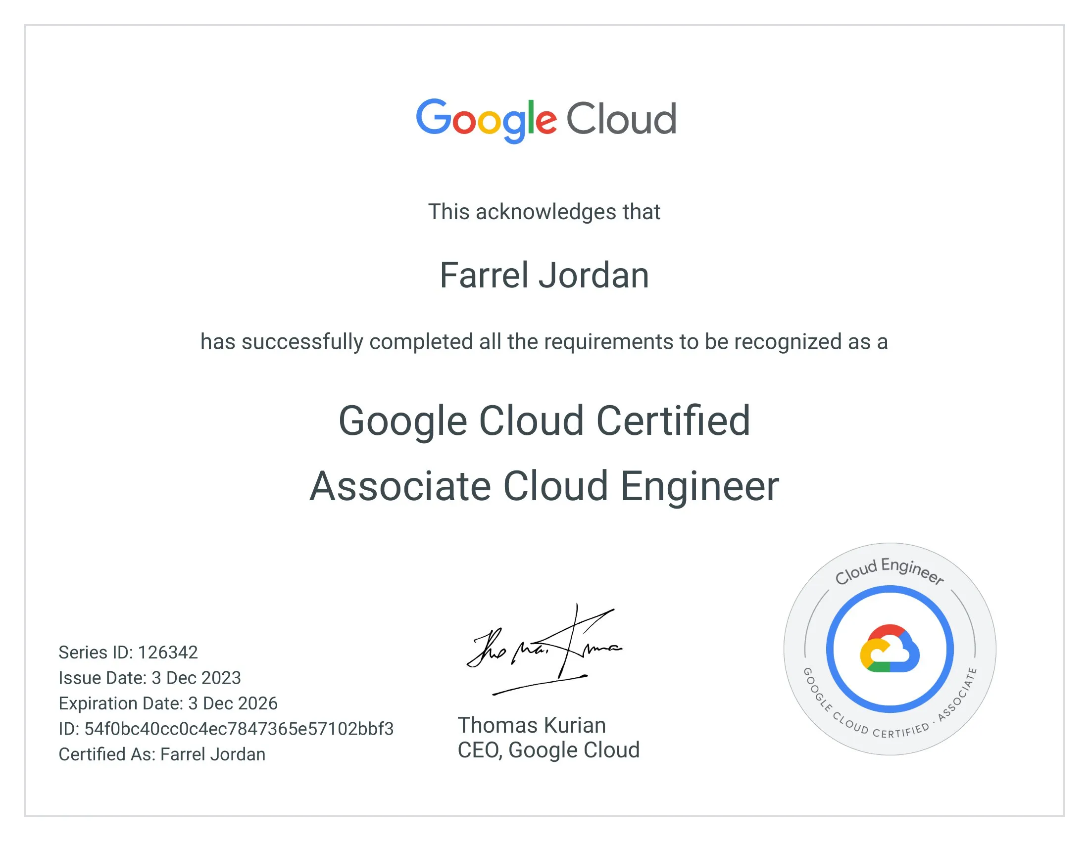Associate Cloud Engineer